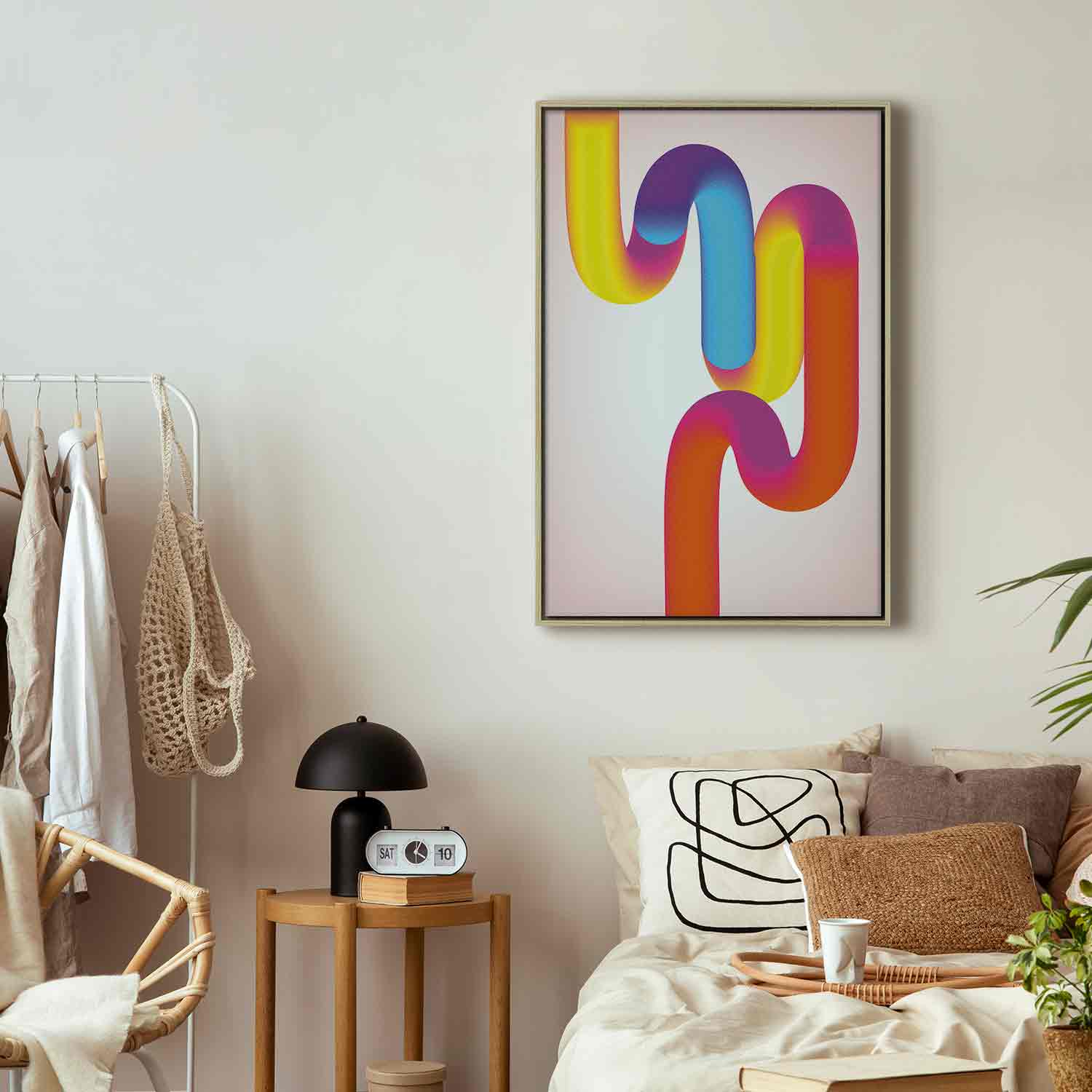 Floating Framed Canvas Art - Colorful Turns