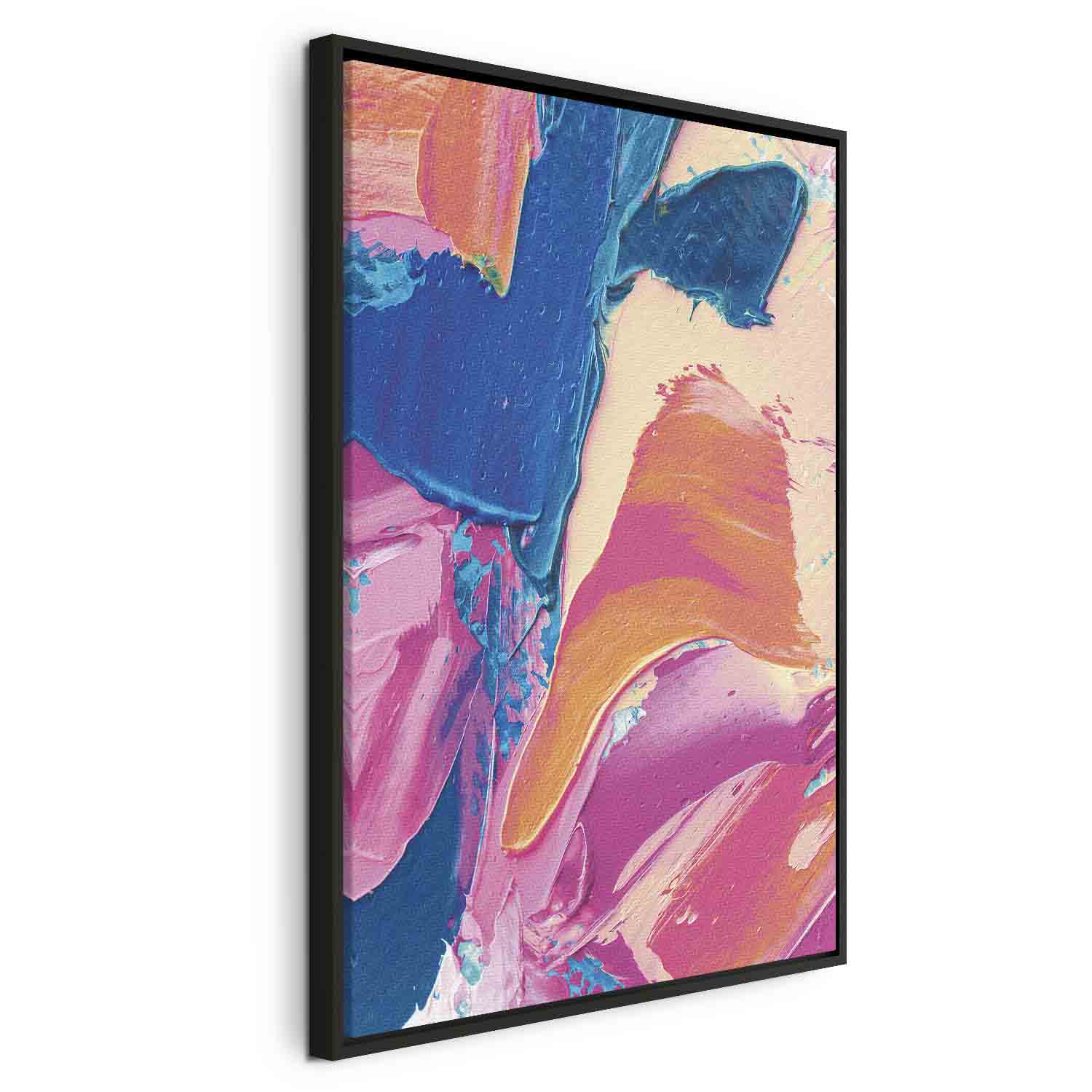 Floating Framed Canvas Art - Energetic Shapes