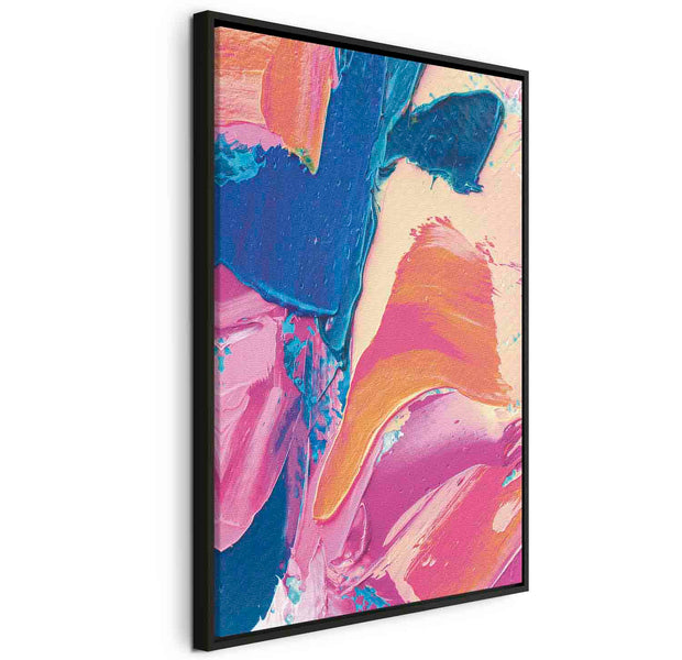 Floating Framed Canvas Art - Energetic Shapes