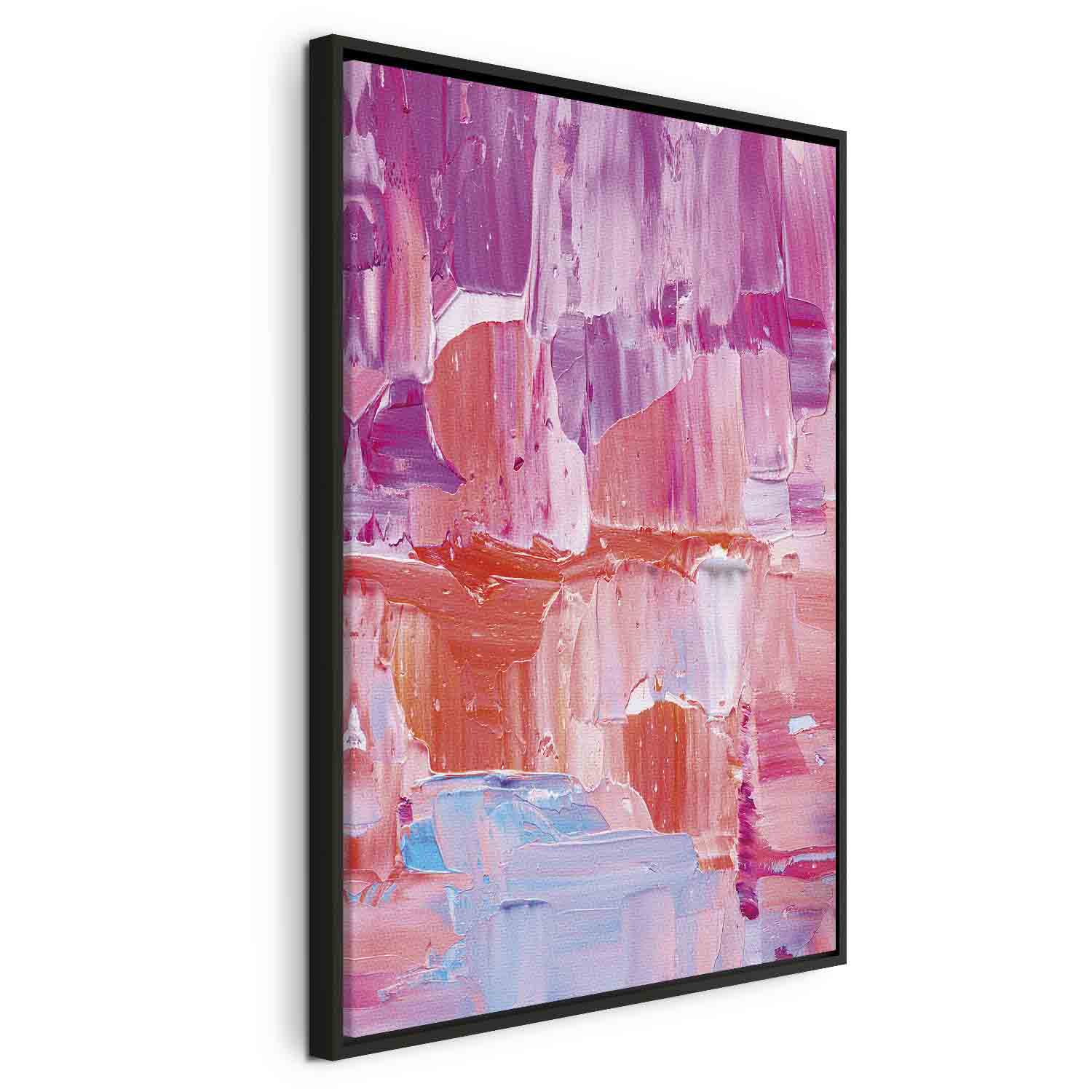 Floating Framed Canvas Art - Colorful Contrasts