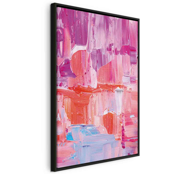 Floating Framed Canvas Art - Colorful Contrasts