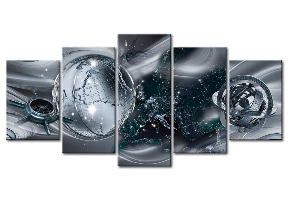 Glamour Canvas Wall Art - Sky Sailing - 5 Pieces