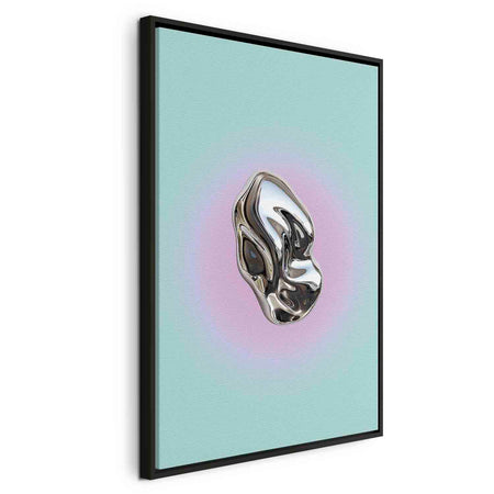 Floating Framed Canvas Art - Metallic Form