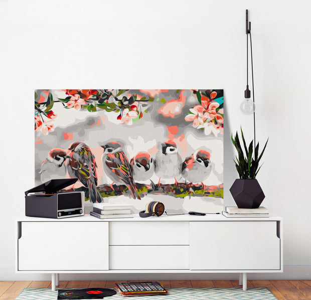 Paint By Numbers Kit - Birds on the Branch
