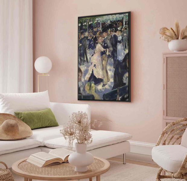 Floating Framed Canvas Art - Le Moulin de la Galette - Pierre-Auguste Renoir