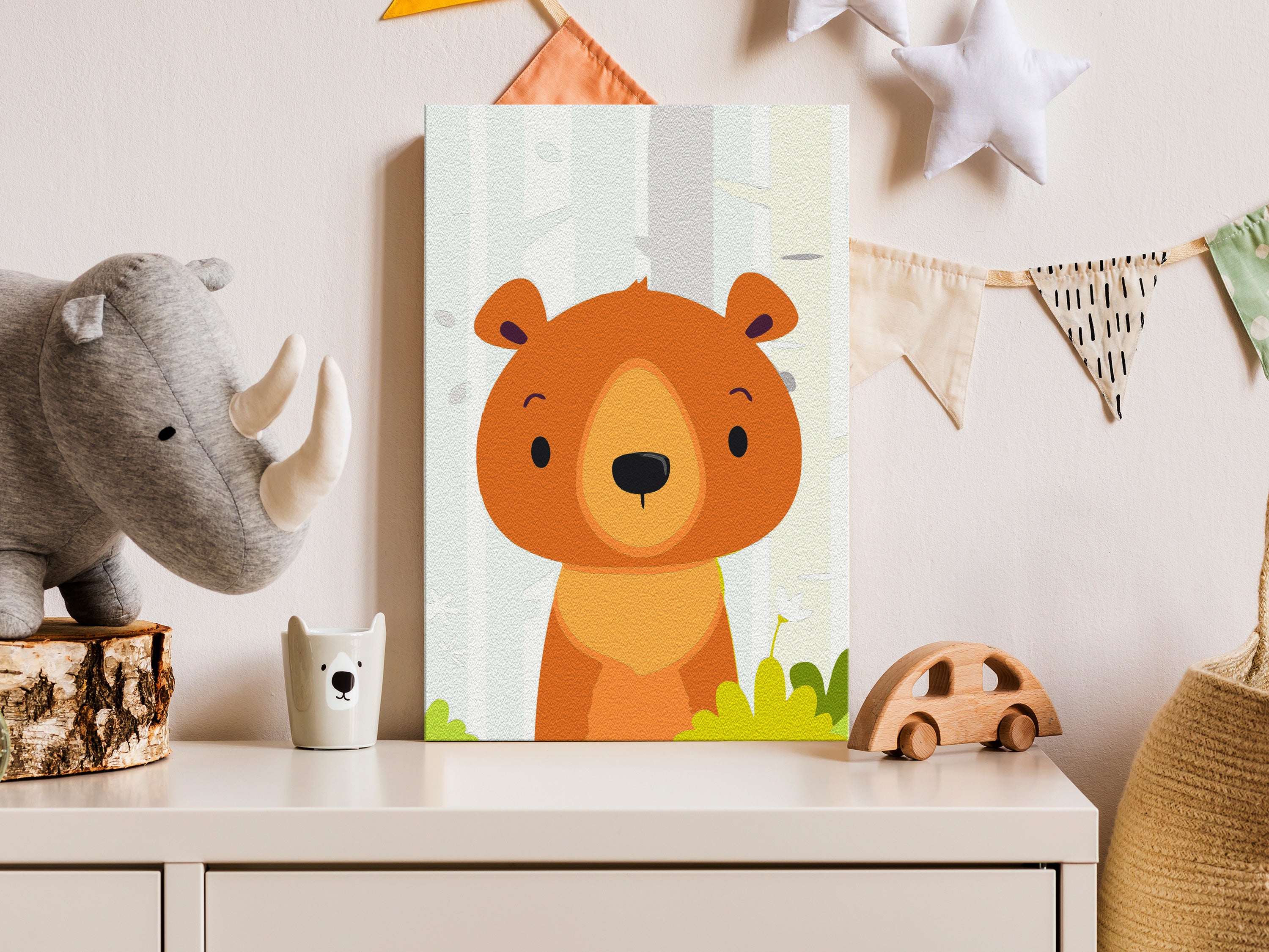 Paint By Numbers Kit - Teddy Bear in the Forest