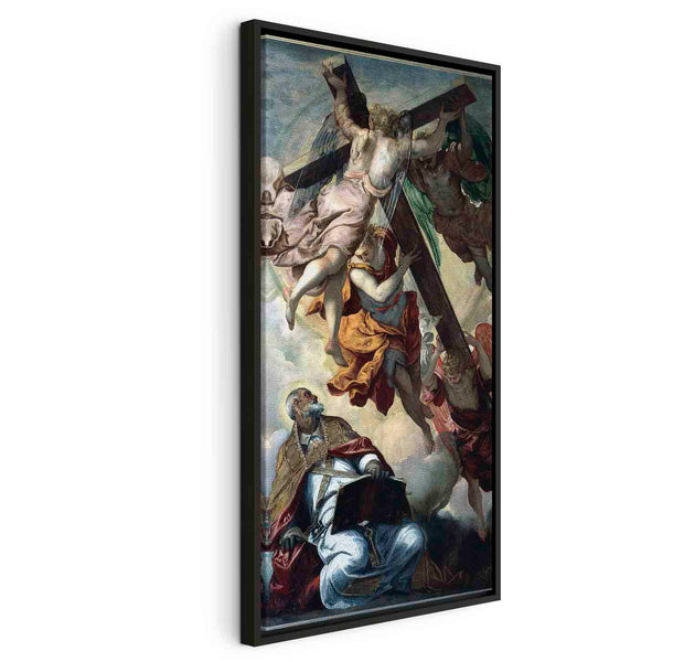 Floating Framed Canvas Art - The Vision of St. Peter - Jacopo Robusti Tintoretto