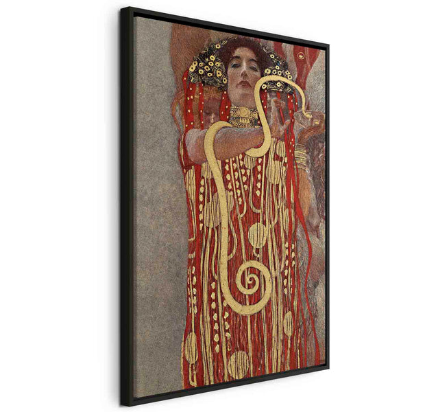 Floating Framed Canvas Art - Hygiea - Gustav Klimt