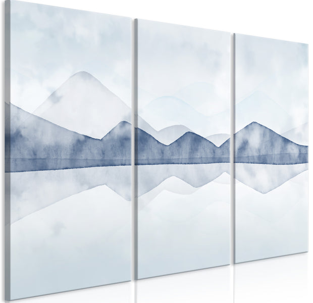 Landscape Canvas Wall Art - Mountain Lake - 3 Pieces