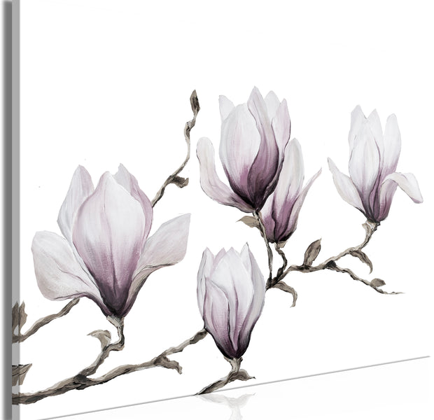 Floral Canvas Wall Art - Painted Magnolias
