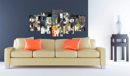 Abstract Canvas Wall Art - 6Th District