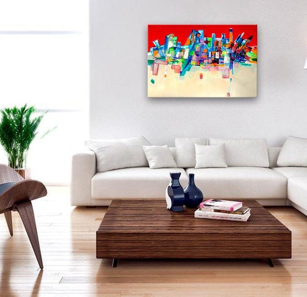 Abstract Canvas Wall Art - Abstract Architecture