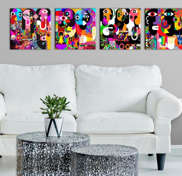 Abstract Canvas Wall Art - Abstract Conversations