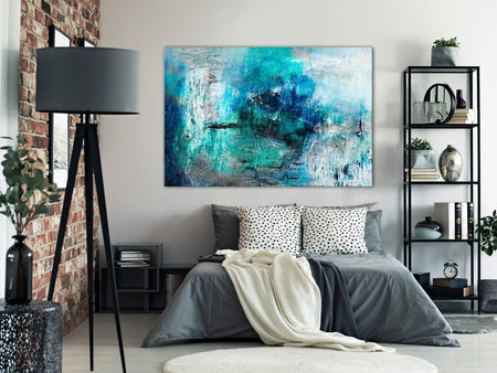 Abstract Canvas Wall Art - After Storm Wide