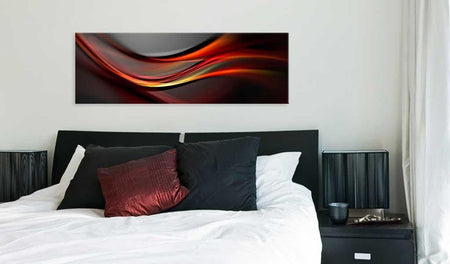 Abstract Canvas Wall Art - Amber Tide