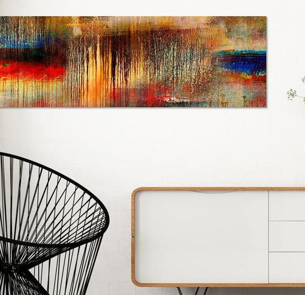 Abstract Canvas Wall Art - Autumn Rain