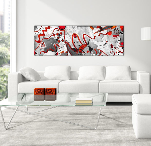 Abstract Canvas Wall Art - Between Waves Narrow