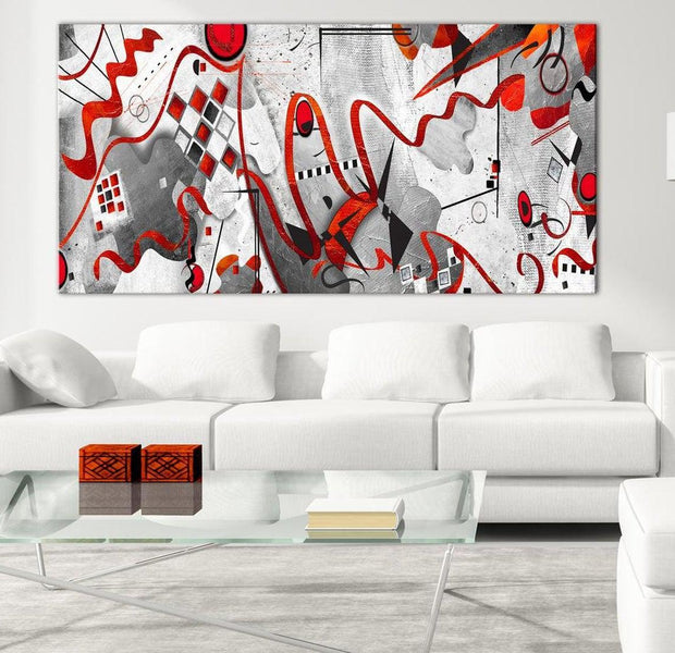 Abstract Canvas Wall Art - Between Waves Wide