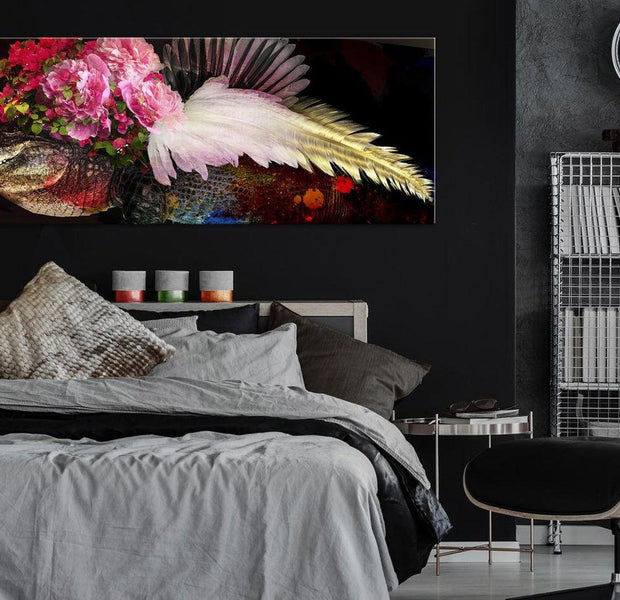 Abstract Canvas Wall Art - Bride Narrow