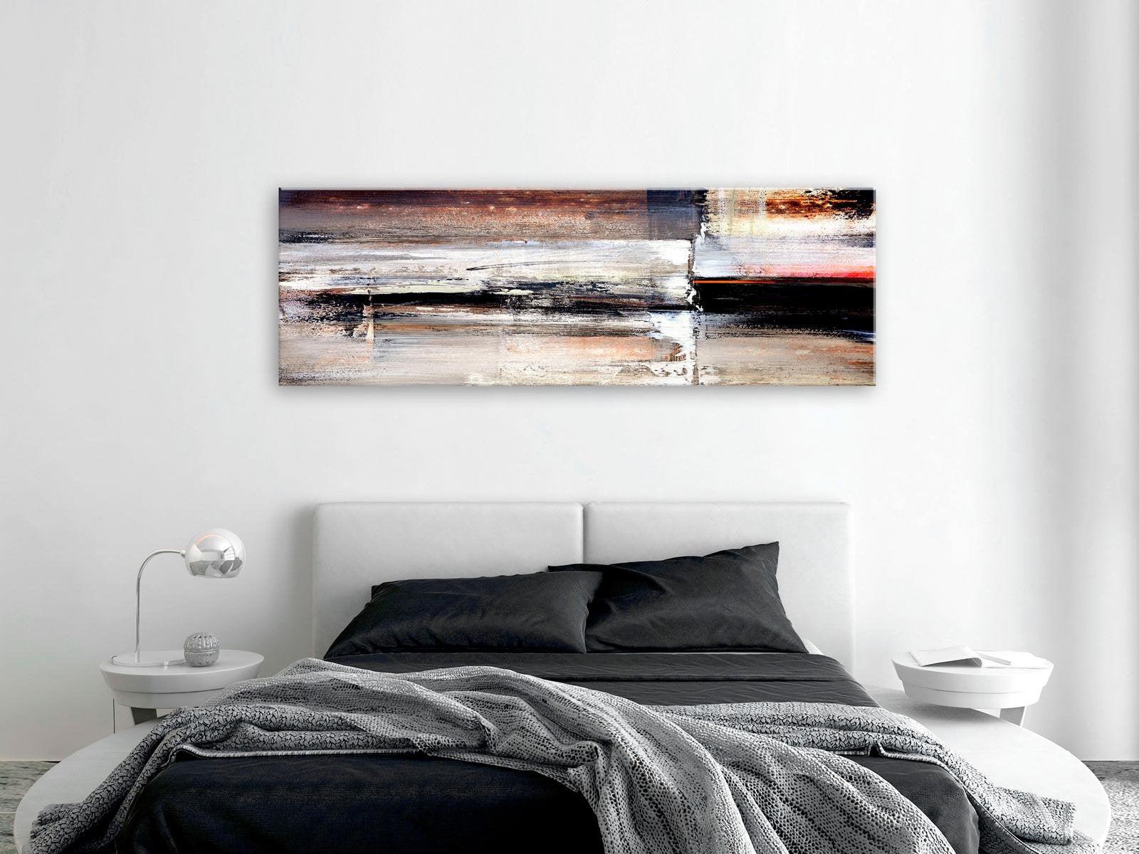 Abstract Canvas Wall Art - Calm Hum Narrow