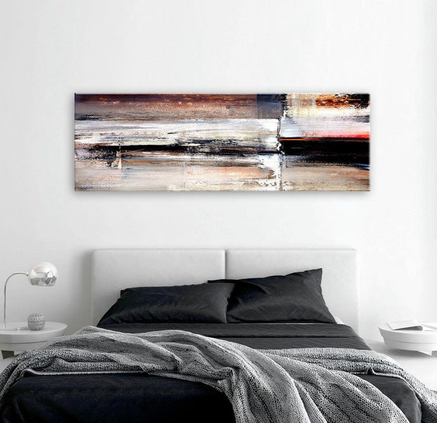 Abstract Canvas Wall Art - Calm Hum Narrow