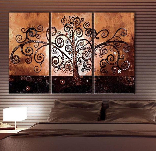 Abstract Canvas Wall Art - Chocolate Magic