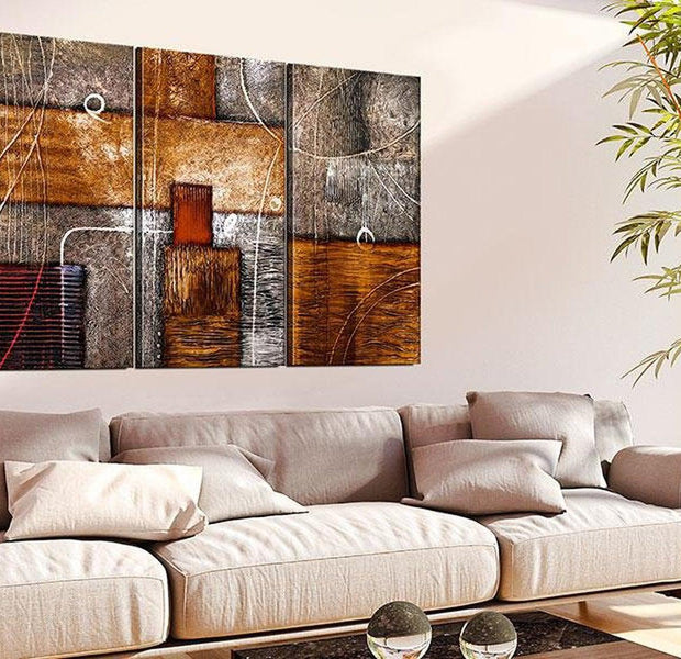 Abstract Canvas Wall Art - City Streets