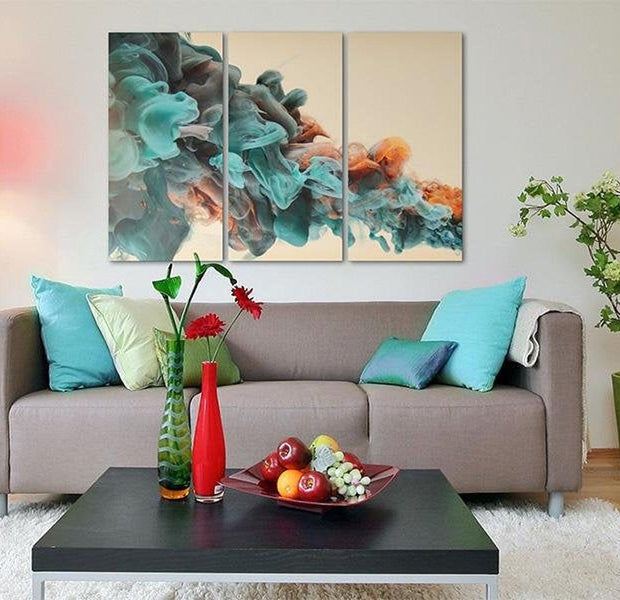 Abstract Canvas Wall Art - Color Depth