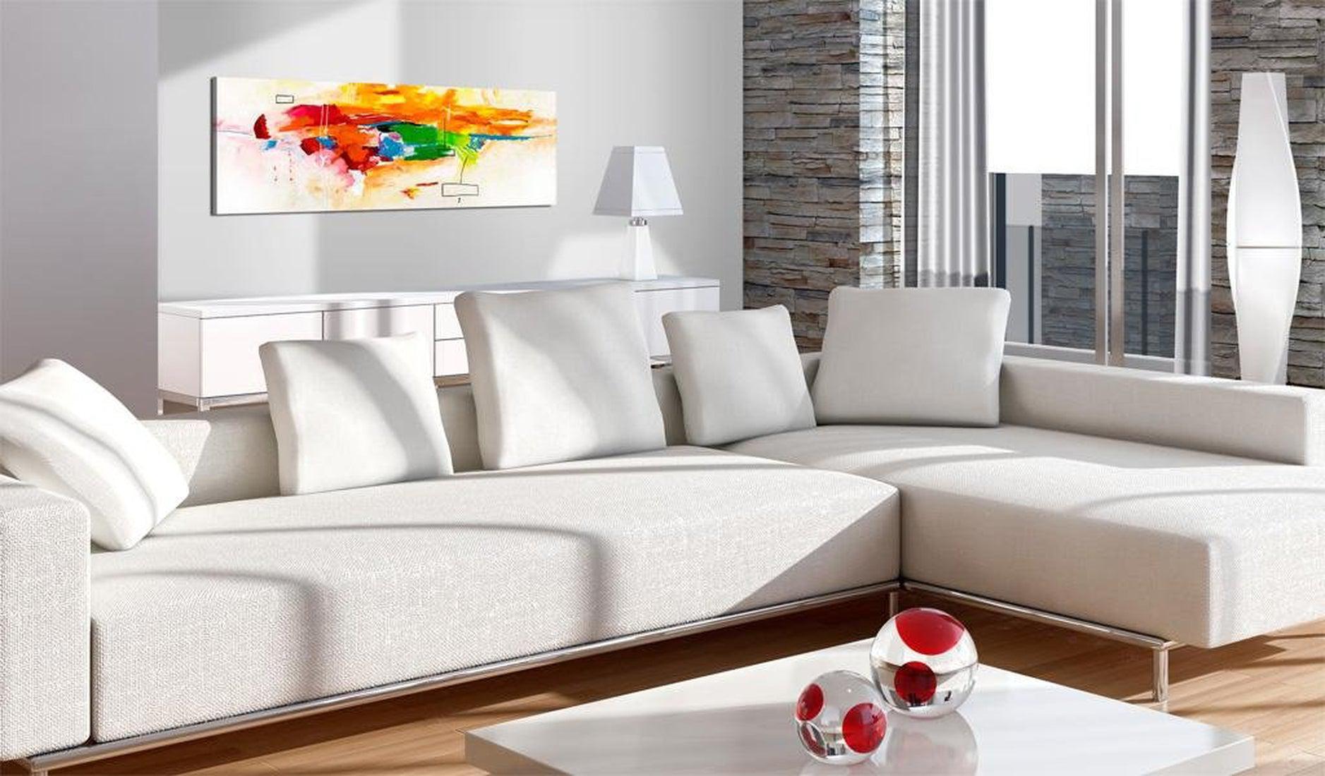 Abstract Canvas Wall Art - Colors Celebration