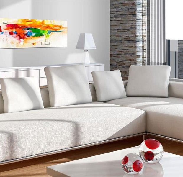 Abstract Canvas Wall Art - Colors Celebration