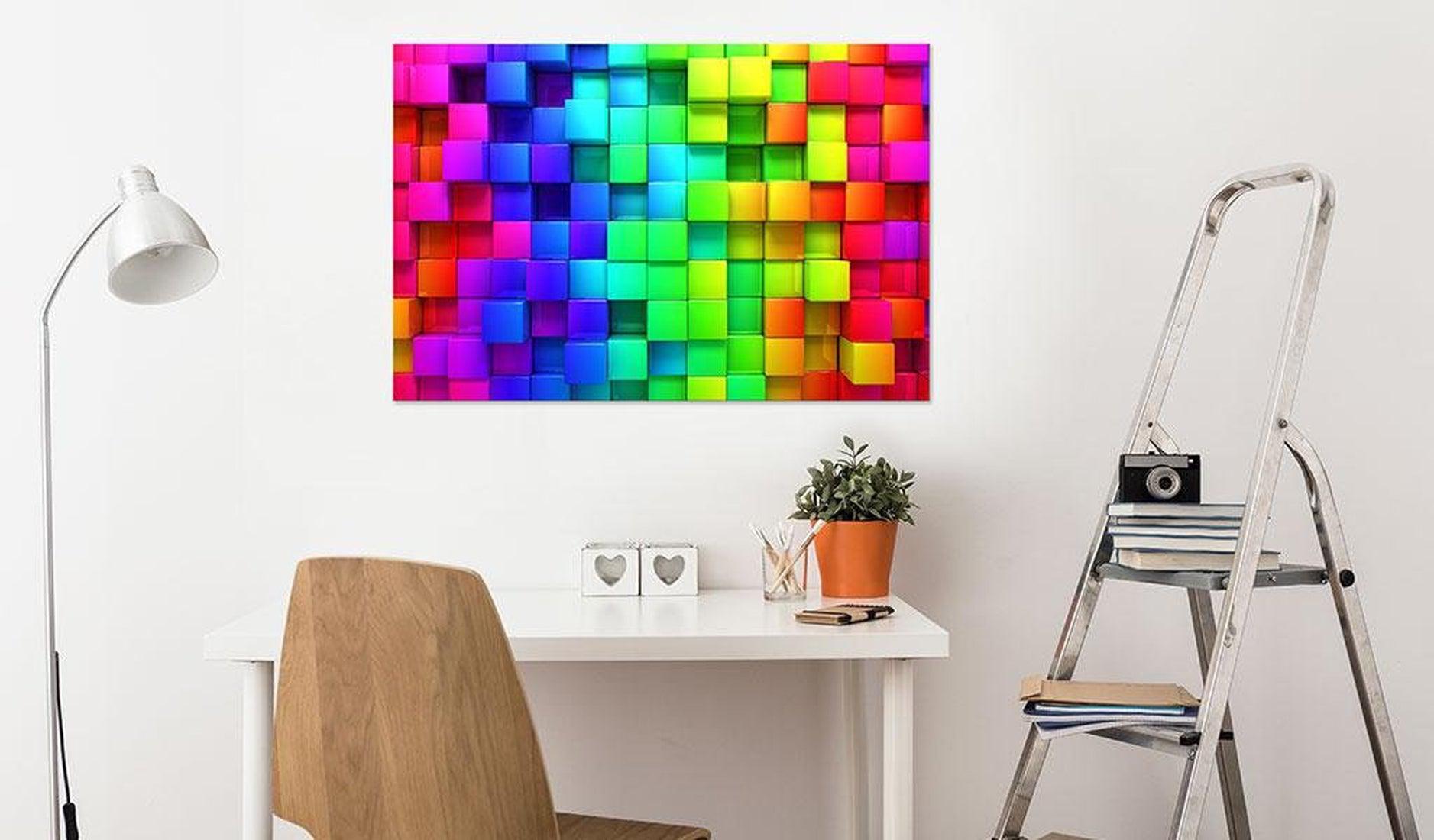 Abstract Canvas Wall Art - Colour Depth