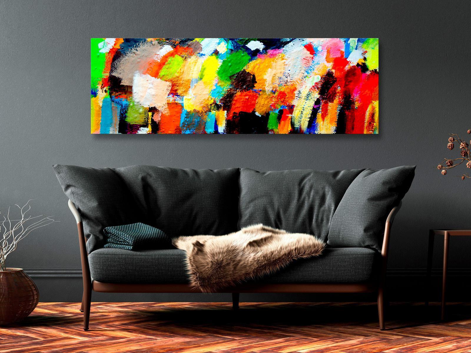 Abstract Canvas Wall Art - Colourful Variations