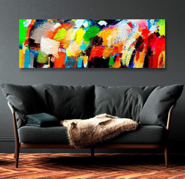 Abstract Canvas Wall Art - Colourful Variations
