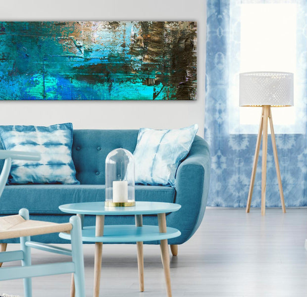 Abstract Canvas Wall Art - December Morning Narrow