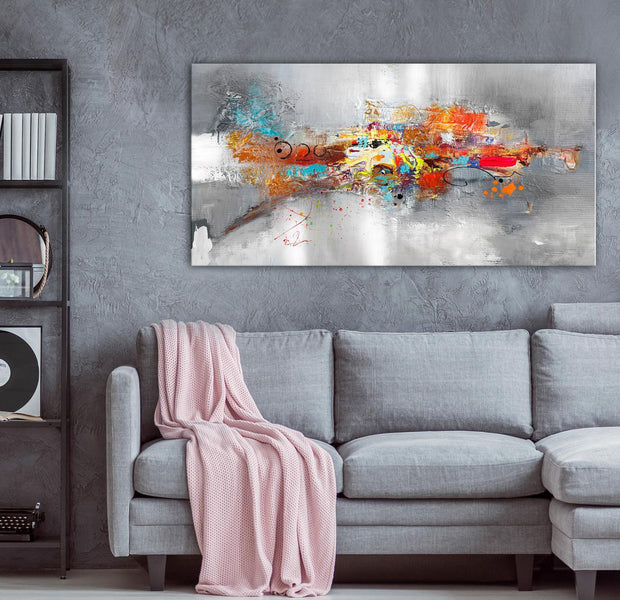 Abstract Canvas Wall Art - Dominant Wide