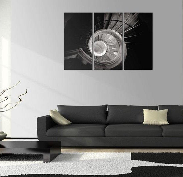 Abstract Canvas Wall Art - Down A Spiral Staircase