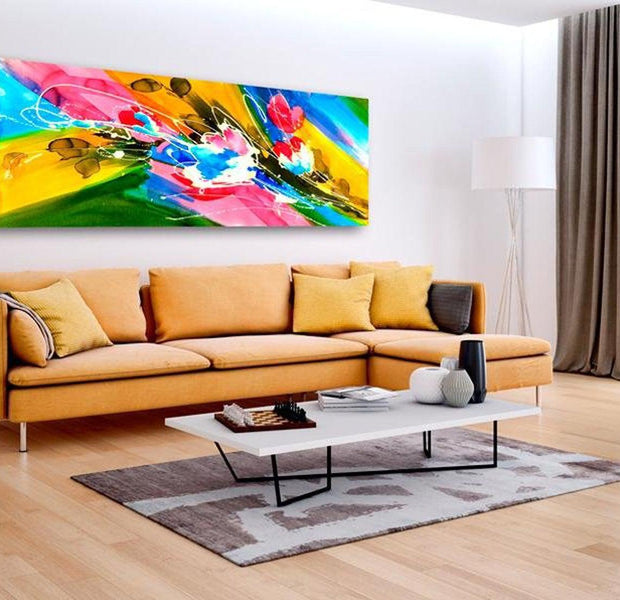 Abstract Canvas Wall Art - Emotion Of Summer