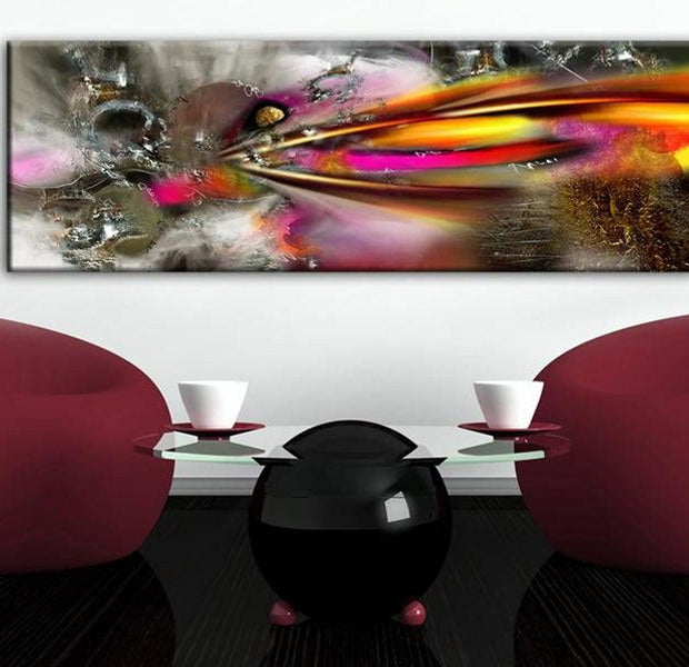 Abstract Canvas Wall Art - Falling Star