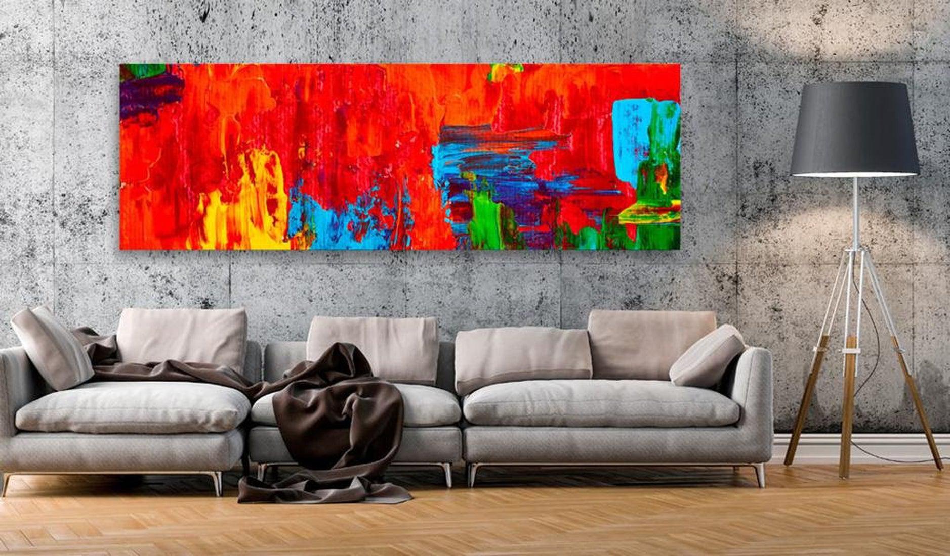 Abstract Canvas Wall Art - Fiery Fantasy