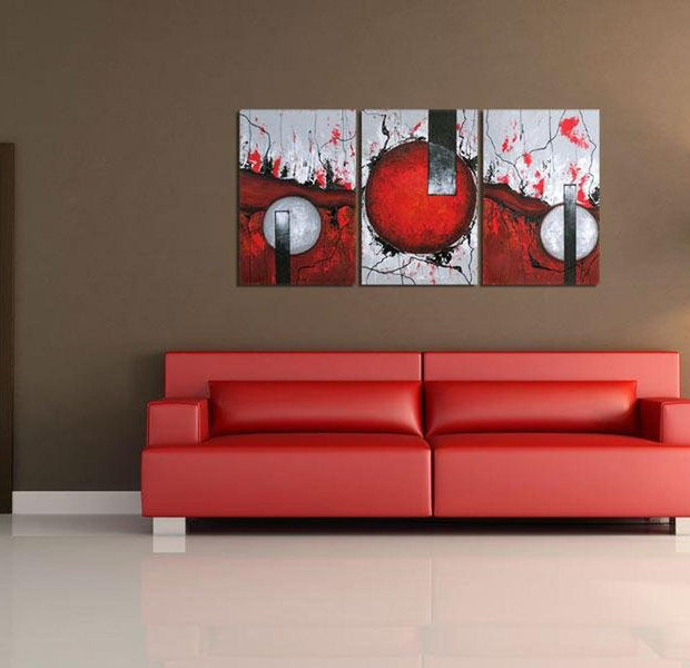 Abstract Canvas Wall Art - Fire