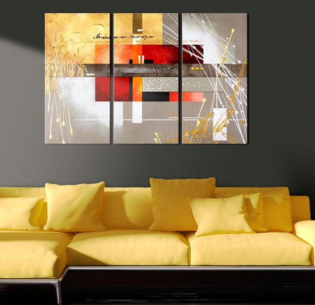 Abstract Canvas Wall Art - Four Seasons