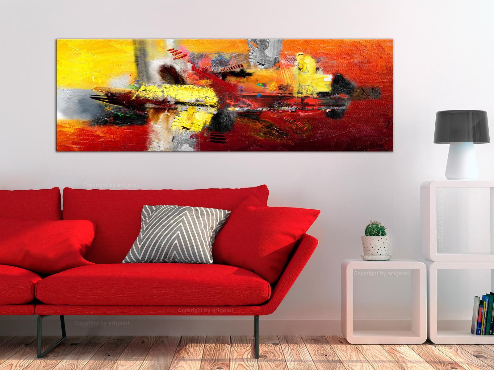 Abstract Canvas Wall Art - Free Space Narrow