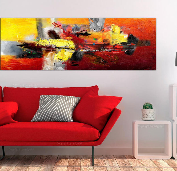 Abstract Canvas Wall Art - Free Space Narrow