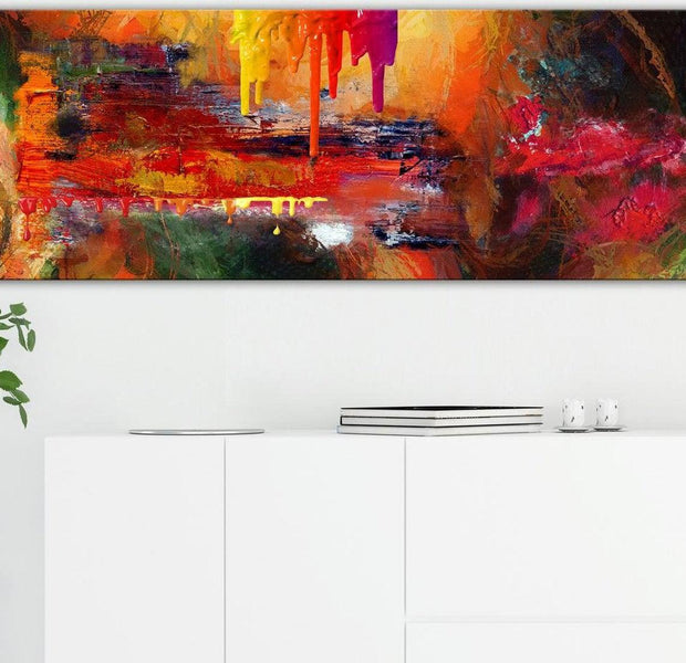 Abstract Canvas Wall Art - Hell Narrow