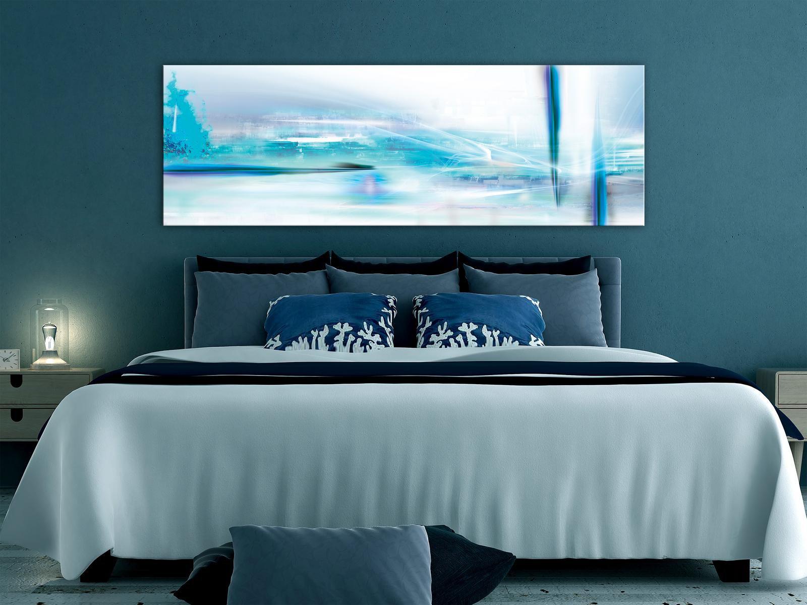 Abstract Canvas Wall Art - Ice Queen Narrow