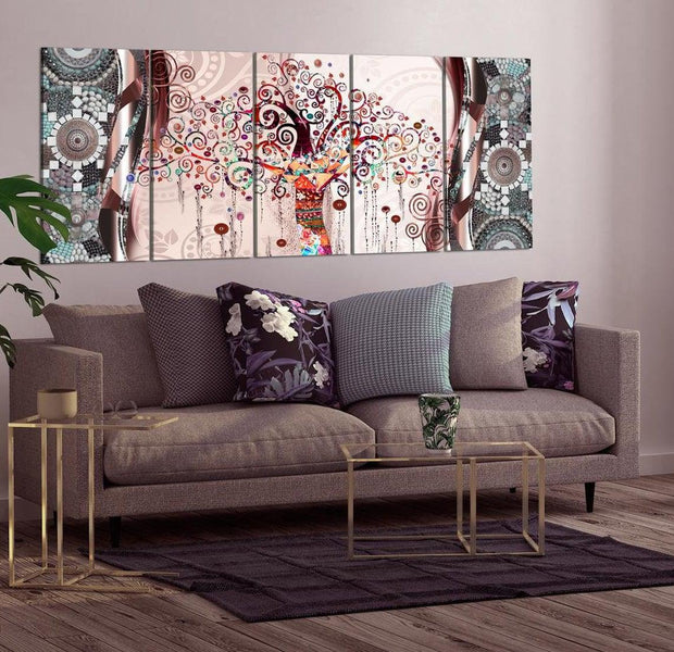 Abstract Canvas Wall Art - Impressive Tree