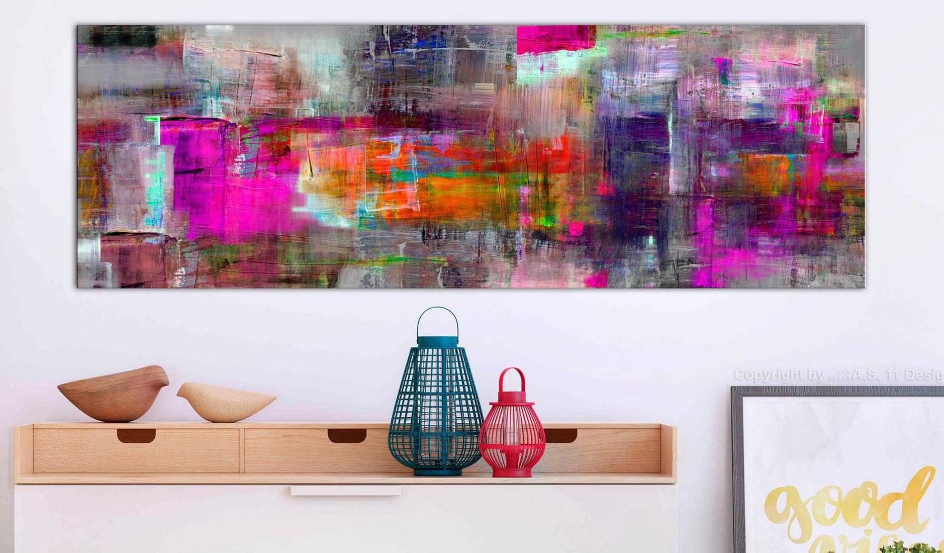 Abstract Canvas Wall Art - Land Of Colors