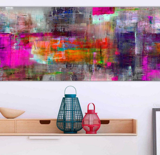 Abstract Canvas Wall Art - Land Of Colors