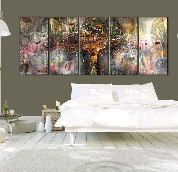 Abstract Canvas Wall Art - Happiness Inspiration