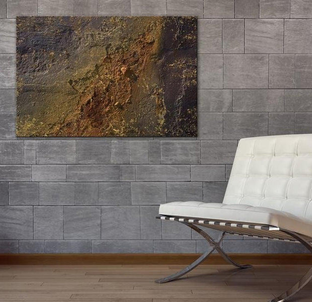 Abstract Canvas Wall Art - Lunar Structure